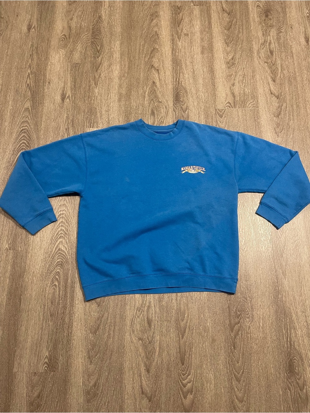 Margaritaville 5 O’Clock Somewhere Blue Sweatshirt In EUC Size XL